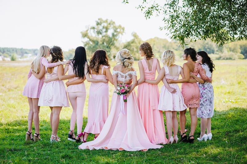 Romantic wedding setup with fairy lights